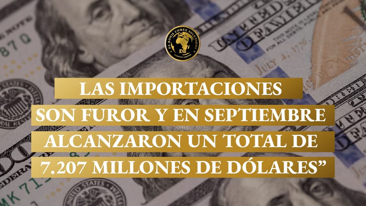 Las importaciones son furor y en septiembre alcanzaron un total de 7.207 millones de dólares