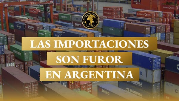 Contenedores marítimos en un puerto argentino, representando el crecimiento de las importaciones y su impacto en la logística
